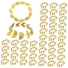Pcs Gold Laurel Crown Wreath Gold Leaf Headband Greek Toga Goddess Costume 24