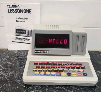 Vintage Vtech Talking Lesson One 1988 Kids Educational Electronic Toy Tested!
