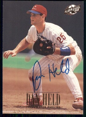 1996 Fleer Excel #204 Dan Held - On Card Auto