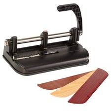 3 Hole Punch Heavy Duty, 32 Sheet Capacity Three Hole Puncher 3 Ring, Adjusta...