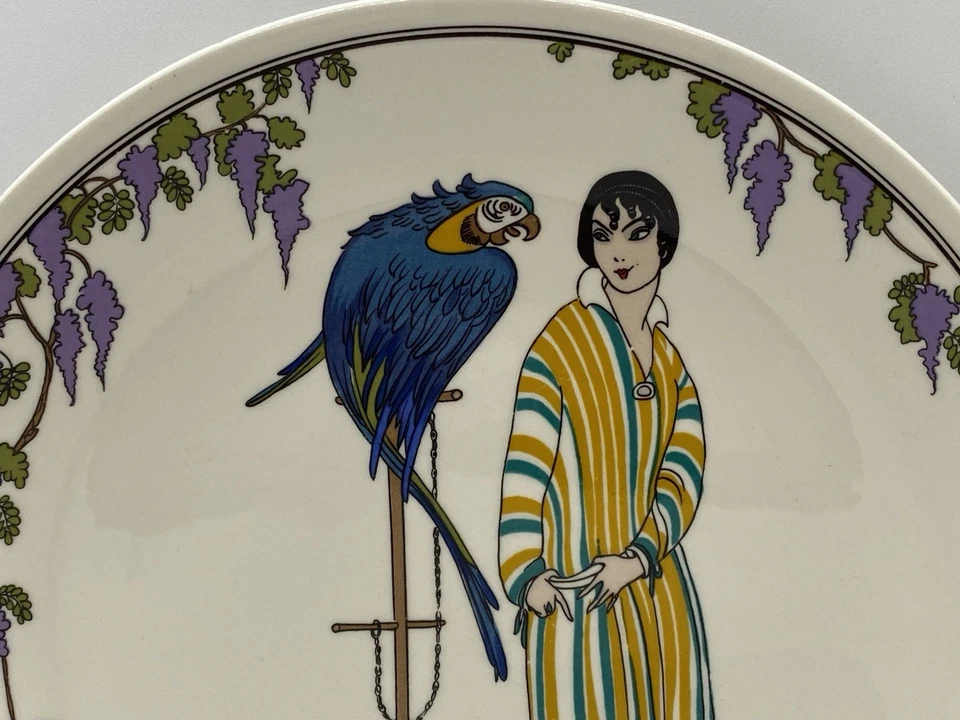Villeroy & Boch 20cm Salad Plate Design 1900 No. 2 Saut de Lit, Parrot Wisteria - image 2 of 4