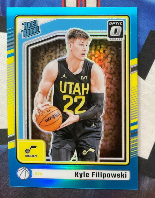 2024-25 Panini Donruss Optic #300 Kyle Filipowski 149/225 Aqua Rated Rookie (JR)