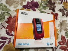 Nokia 6350 - Red (AT&T) Flip Mobile Phone Untested 