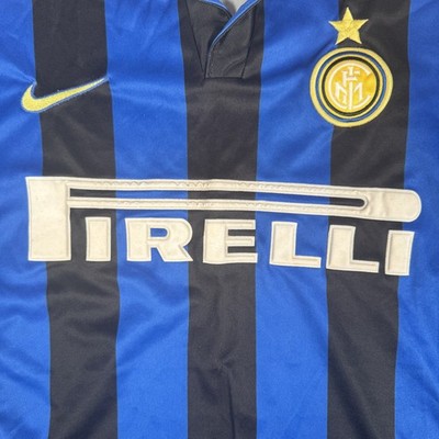 Inter Mailand 1998/1999 Heim Fußball Trikot Herren Large - Original