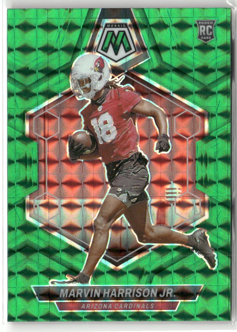 2024 Panini Mosaic #304 Marvin Harrison Jr. Mosaic Green