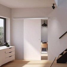 Porta scorrevole in legno porta scorrevole sistema di porte scorrevoli porta in legno legno set completo guida scorrevole