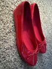 Red Patten Leather Fever Sole Flats Women's Size 8.5 (no box) — photo 3