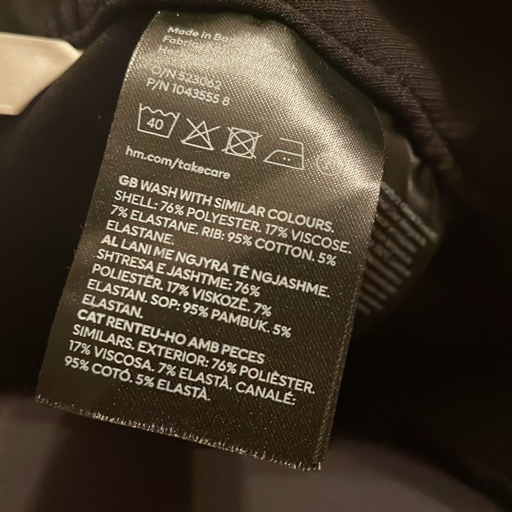 H&M Large NWT Mama Maternity Elegant Black Pants W/ Pockets thumbnail 3