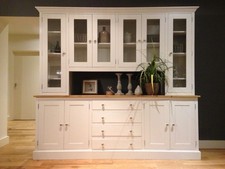 Huge 7ft Welsh Dresser - Built In UK Of Solid Painted Pine- Kitchen Cabinet Unit