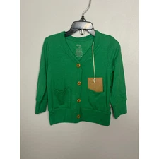 Kyte Baby Green Jersey Cardigan