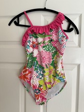 Lilly Pulitzer For Target Girls Bathing Suit L Noise Posey