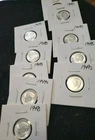 1949S BU 90% SILVER DIME LOT OF 10 FROSTY MINT FROM ROLL KEY DATE