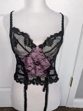Dolores For Poirette Lace Bustier 34B Vintage 80s