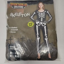 Spooktacular Creations Glowing Skeleton Costume Medium Adult New