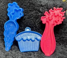 Vintage 1970 s Tuff Stuff Plastic Play Food Lot 3 Mattel Cupcake Carrot Celery