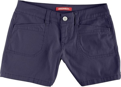 Damen Shorts UNIONBAY Darcy 12.7 cm Schrittlänge Indigoblau Vintage Stil 45