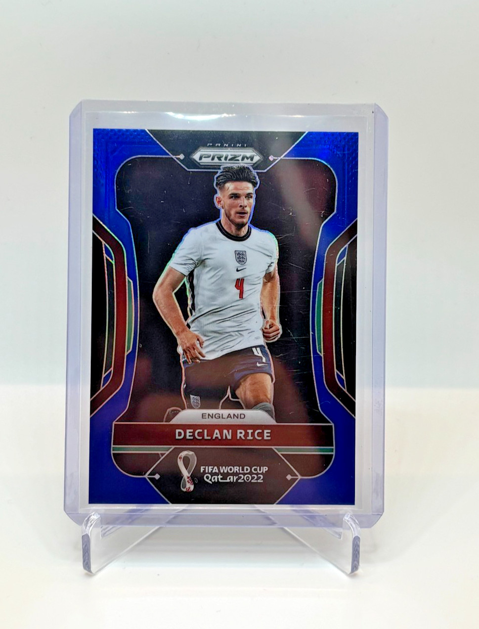 2022 Panini Prizm World Cup Declan Rice #85 Blue /299 England Arsenal
