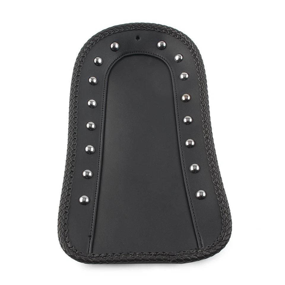 Babero guardabarros asiento trasero cuero puntada llama negro para Honda VTX1800R/C VTX1300S/R Foto 4 de 4