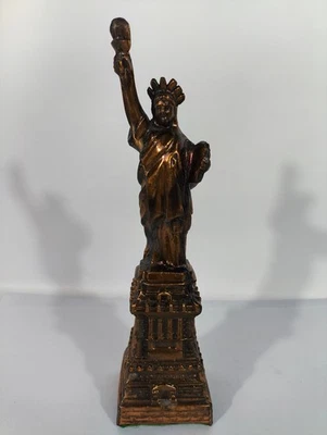 ANCIENNE STATUE DE LA LIBERTÉ EN RÉGULE - ANTIQUE STATUE OF FREEDOM - Photo 1/4