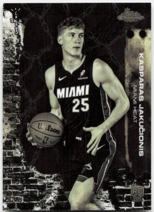 2025-26 Topps Chrome Cactus Jack #80 Kasparas Jakučionis