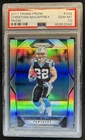 2017 Panini Prizm Christian McCaffrey RC Silver Rookie #249 Panthers PSA 10