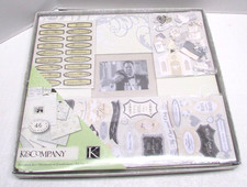 K Company Scrapbook Kit Wedding Album 46 Pieces Stickers Papers NEW open box