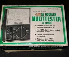 Vintage Radio Shack/Micronta Multimeter analog 22-204-C 43 Range  New Batteries 