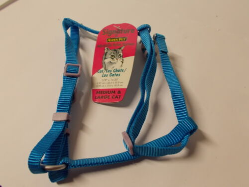 Aspen Pet Adjustable Nylon Harness 3/8", 14" to 20"  Blue - Picture 1 of 1