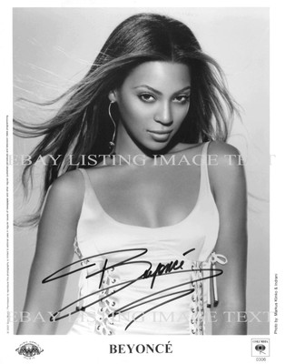 BEYONCE KNOWLES SIGNED AUTOGRAPH AUTOGRAPHED 8x10 RP PROMO PHOTO