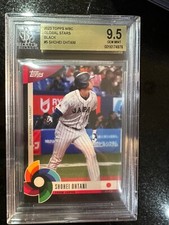 2023 Topps WBC Global Stars Shohei Ohtani #5 Black BGS 9.5 POP 1