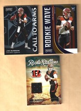 2020 Playoff Joe Burrow 3 Card Rookie Lot Rookie Wave Call to Arms Stallions