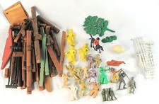 Lot of Vintage Toy Army Men, Indian, Cowboy  More