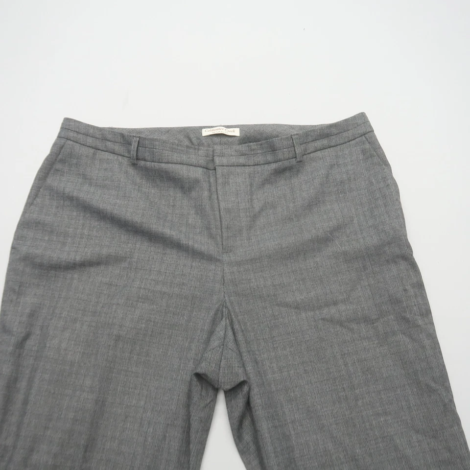 Pantalones de vestir Coldwater Creek para mujer 16 gris calce natural pierna ancha elástica carrera Foto 2 de 4