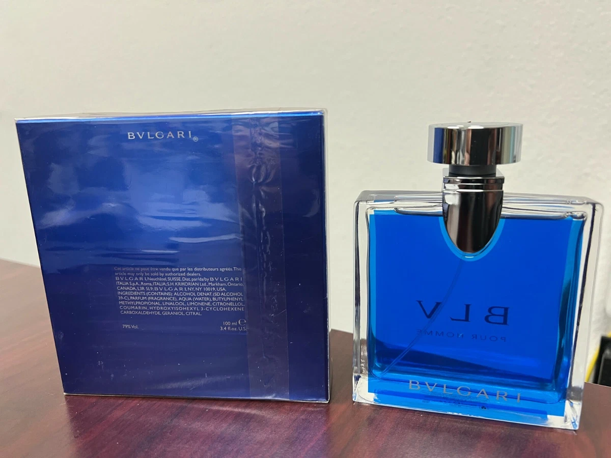 BLV POUR HOMME by BVLGARI 3.4 FL oz 100 ML Eau De Toilette Spray Sealed