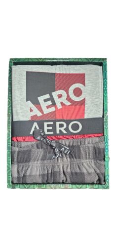 Herren Pyjama Aeropostale Nachtwäsche Loungewear selten Geschenkset Box 3-teilig SM - XL - Bild 15 von 19