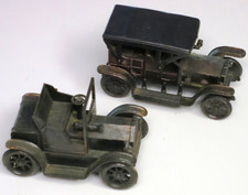 Diecast Antique Car Pencil Sharpeners Miniature 1917 Ford and 1905 Rolls Royce