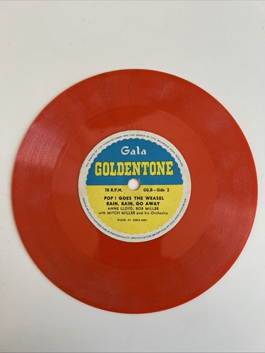 1961 GALA GOLDENTONE 78RPM SINGLE THREE LITTLE KITTENS 6” RECORD GG8 - Picture 4 of 12
