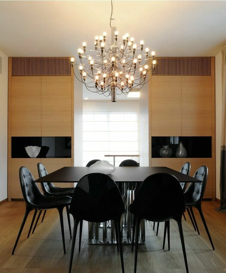 Candelabro 18/30/50 luzes Gino Sarfatti pendente luminária de teto - Imagem 4 de 4