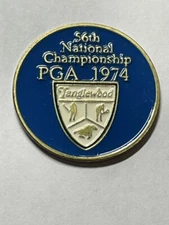 Vintage Rare 1974 PGA Championship 1" Coin Style Golf Marker - Lee Trevino Wins!