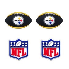 NFL Pittsburgh Steelers Football Team For Crocs Shoe Charms Jibbitz - 4 pieces
