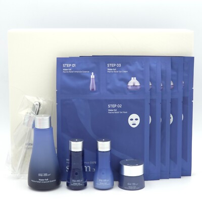 SU:M37 Water-full Marine Relief Ampoule Essence Special Set 5 Items K-Beauty