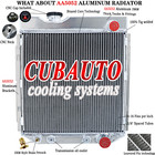 For 1963-1965 FORD Falcon Mercury Comet Engines V8 AT/MT 3Row Aluminum Radiator