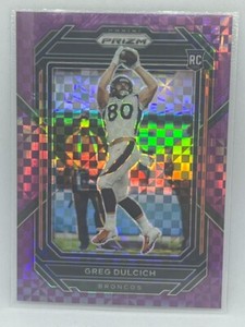 Greg Dulcich Rookie Purple Power Prizm /49 2022 Panini Prizm Football # 360