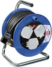 Image of Brennenstuhl Compact Cable Reel Extension Reel - Heavy Duty Cable Reel 15 Metre