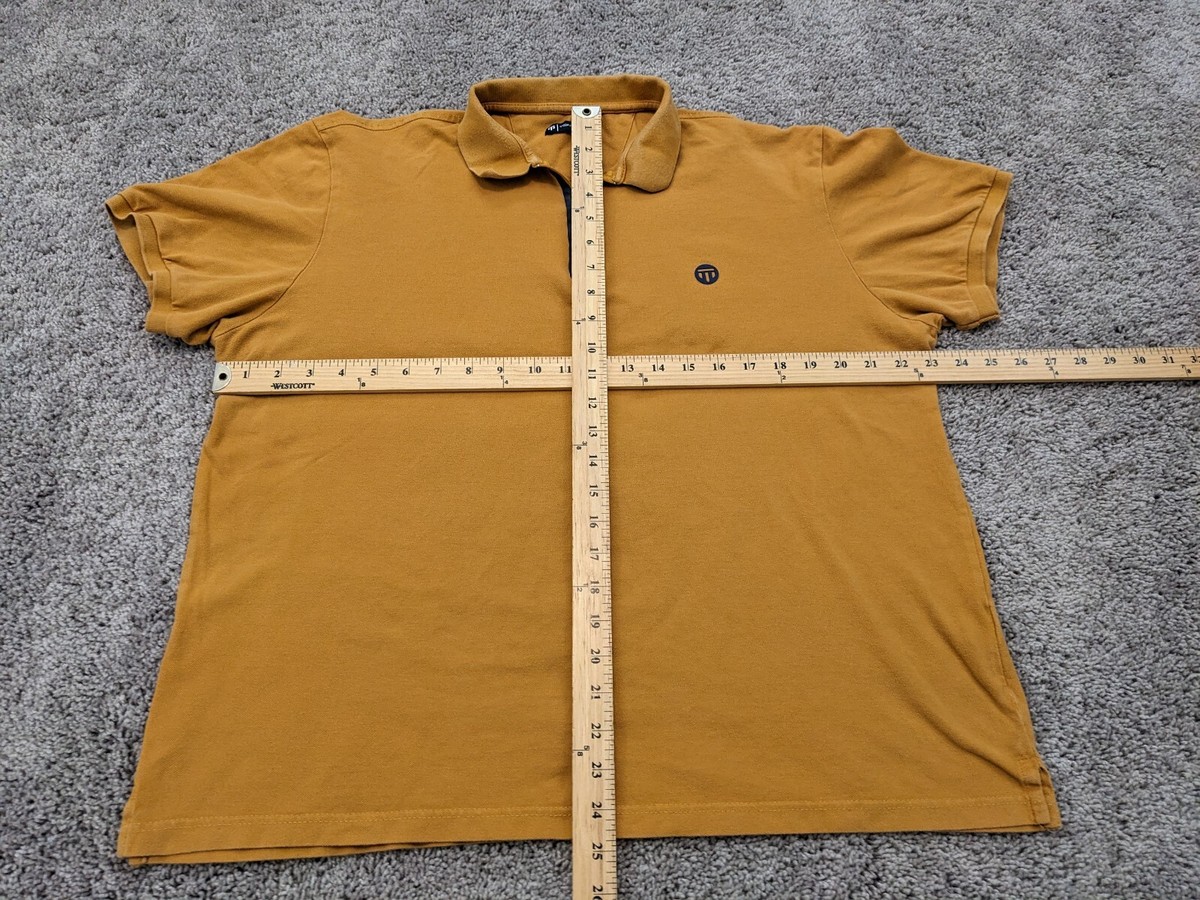 Tony Montana Polo Shirt Mens XXL Knit Yellow Short Sleeve | eBay