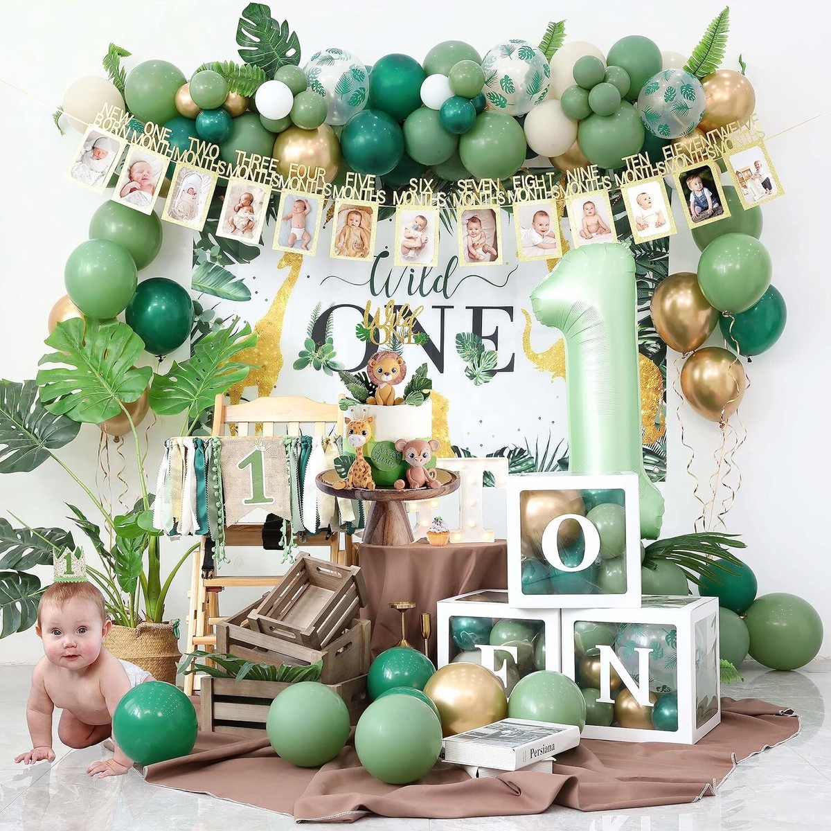 Wild One Birthday Decorations For Boys Jungle Theme Baby Shower