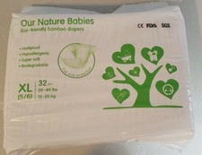 Our Nature Babies Premium Bamboo Diapers for Babies and Newborn - Super Soft Org