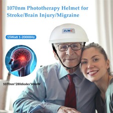 ZJKC 1070nm Parkinson Devices Therapy Helmet PBM Near Infrared Light Treatment