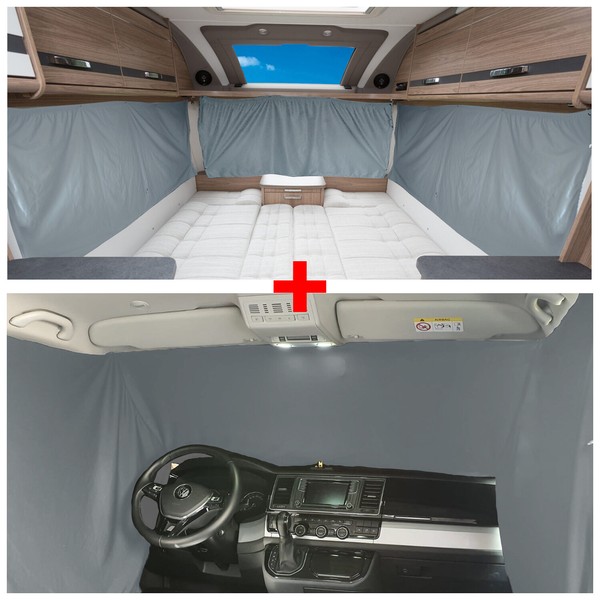 Blickdicht Gardinen Set FüR Fiat Ducato Boxer Jumper Typ 230 / 244 Ab 1994-2006-image