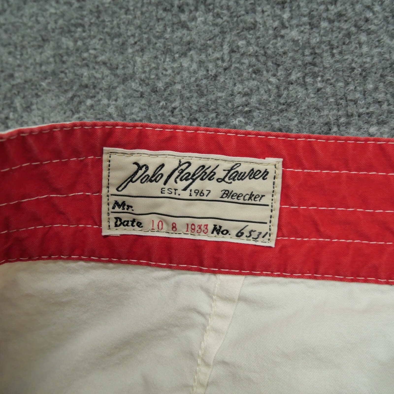 FILA Costume da bagno vintage Ralph Lauren uomo 38 bianco pantaloncino polo canottaggio club anni 90